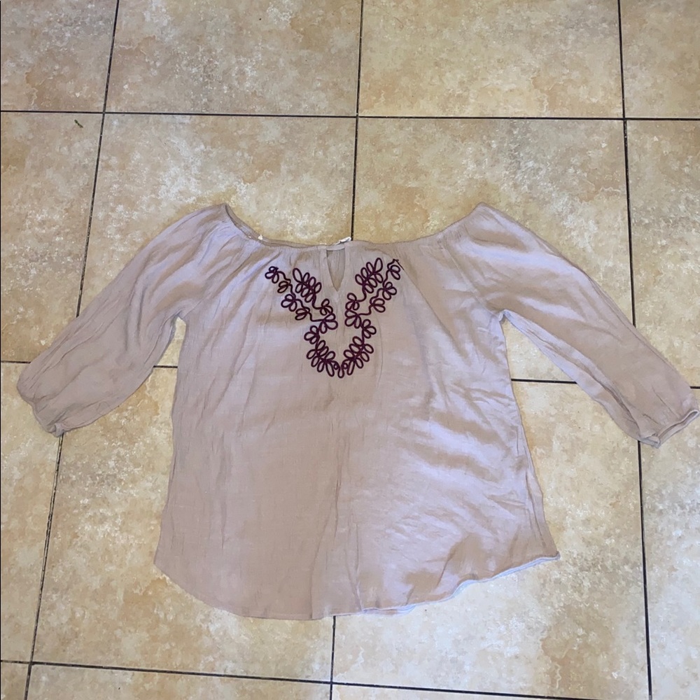 Light brown blouse